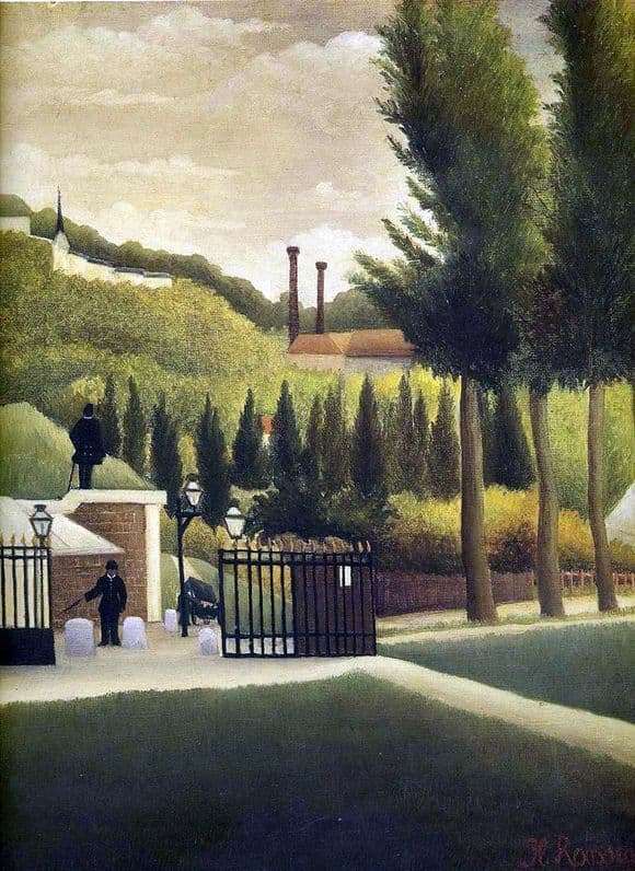 Description of the painting by Henri Rousseau Customs