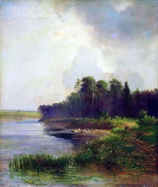 Description of the painting by Alexey Savrasov River Bank