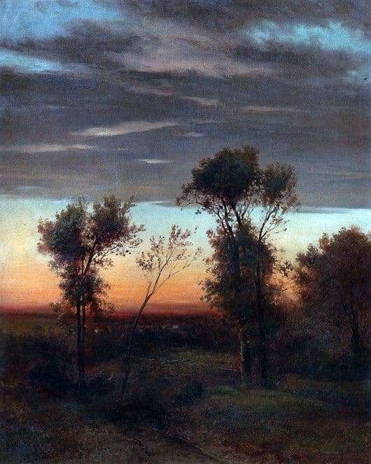 Description of the painting by Alexei Savrasov “Evening ...