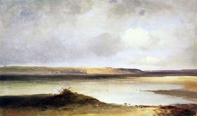 Description paintings Alexei Savrasov Volga. Dali