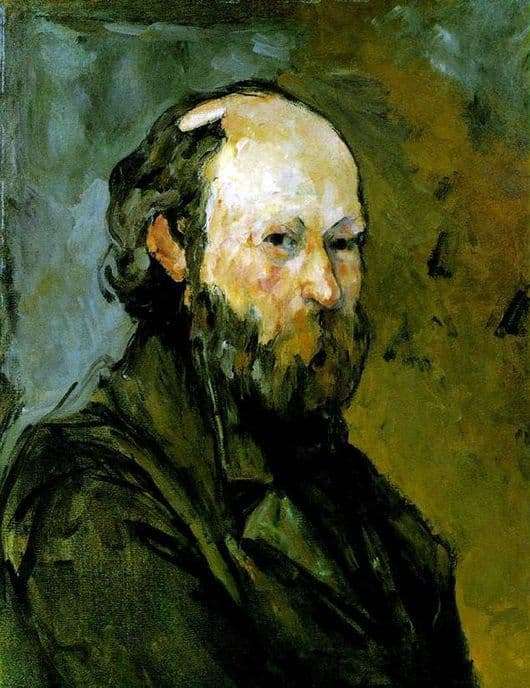 Description of the painting by Paul Cezanne Self portrait