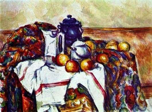 Description of the painting by Paul Cezanne Still Life