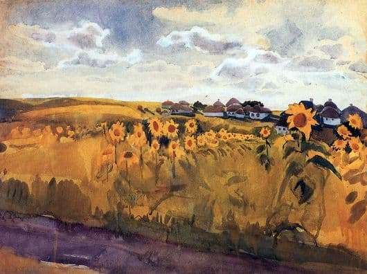 Description of the painting by Zinaida Serebryakova Autumn