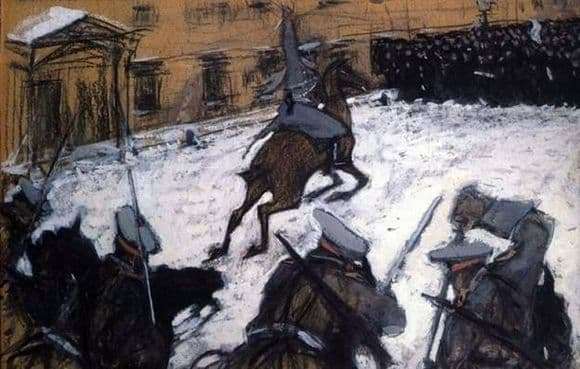 Description of the painting by Valentin Serov Soldiers, bravo guys, where is your glory!