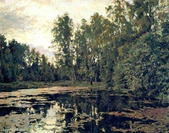 Description of the painting by Valentin Serov overgrown pond