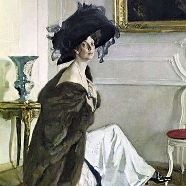 Description of the painting by Valentin Serov Portrait of Orlova