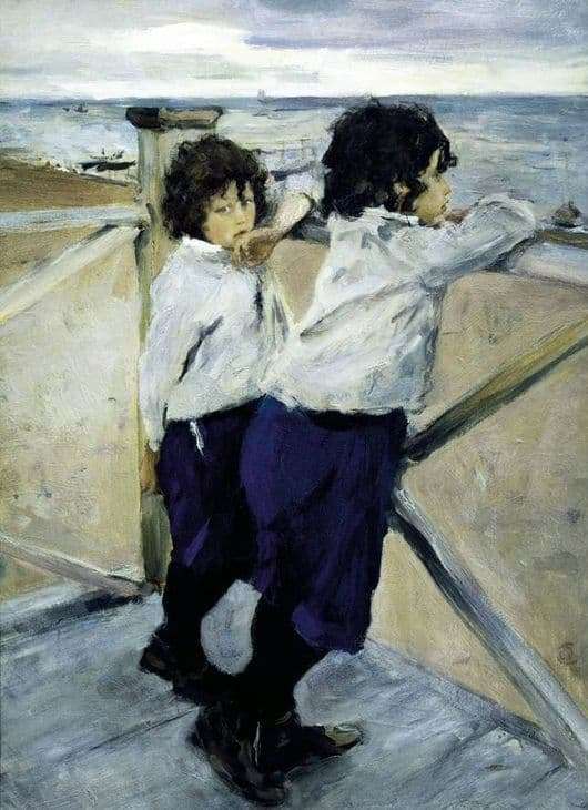 Description of the painting by Valentin Serov Children