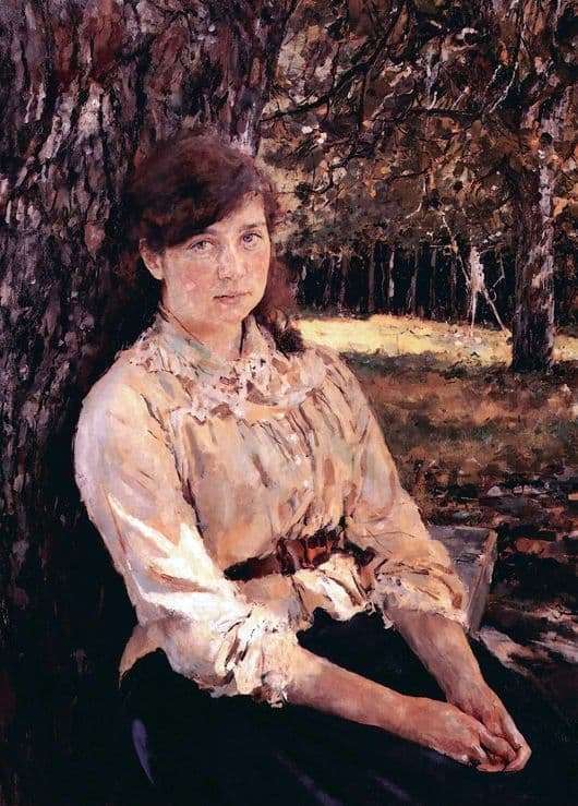 Description of the painting by Valentin Serov Girl, illuminated by the sun