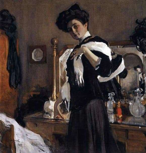 Description of the painting by Valentin Serov Portrait G. L. Hirschman