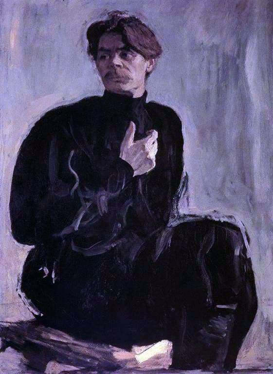 Description of the painting by Valentin Serov Portrait of Maxim Gorky
