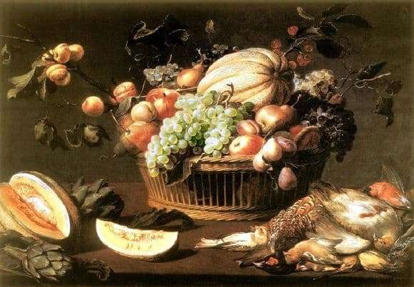 Description of the painting by Frans Snyders Still life with fruit