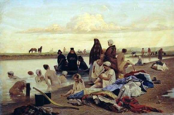 Description of the painting by Lev Solovyov The monks drove the wrong way