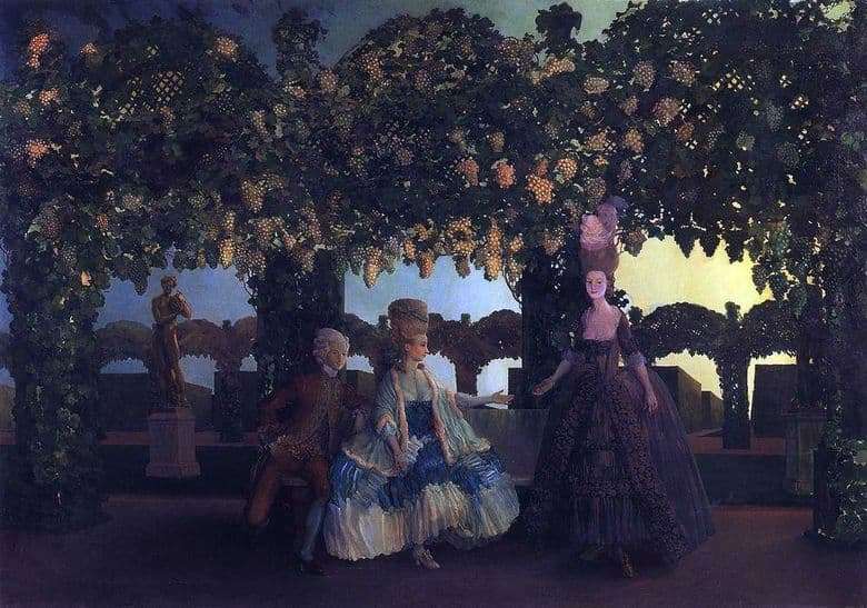 Description of the painting by Konstantin Somov Evening