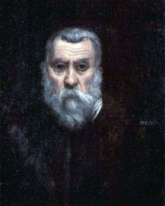 Description of the painting by Jacopo Tintoretto Self portrait