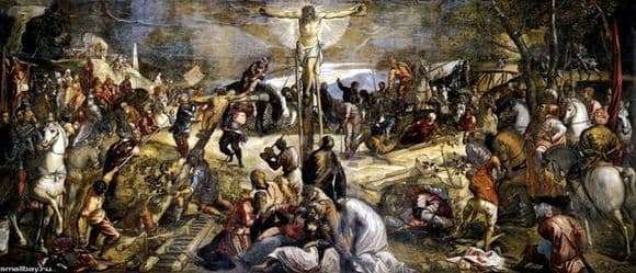Description of the painting by Jacopo Tintoretto Crucifixion