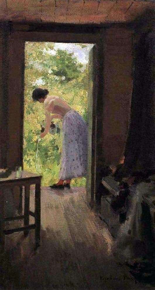 Description paintings Konstantin Korovin At the dacha