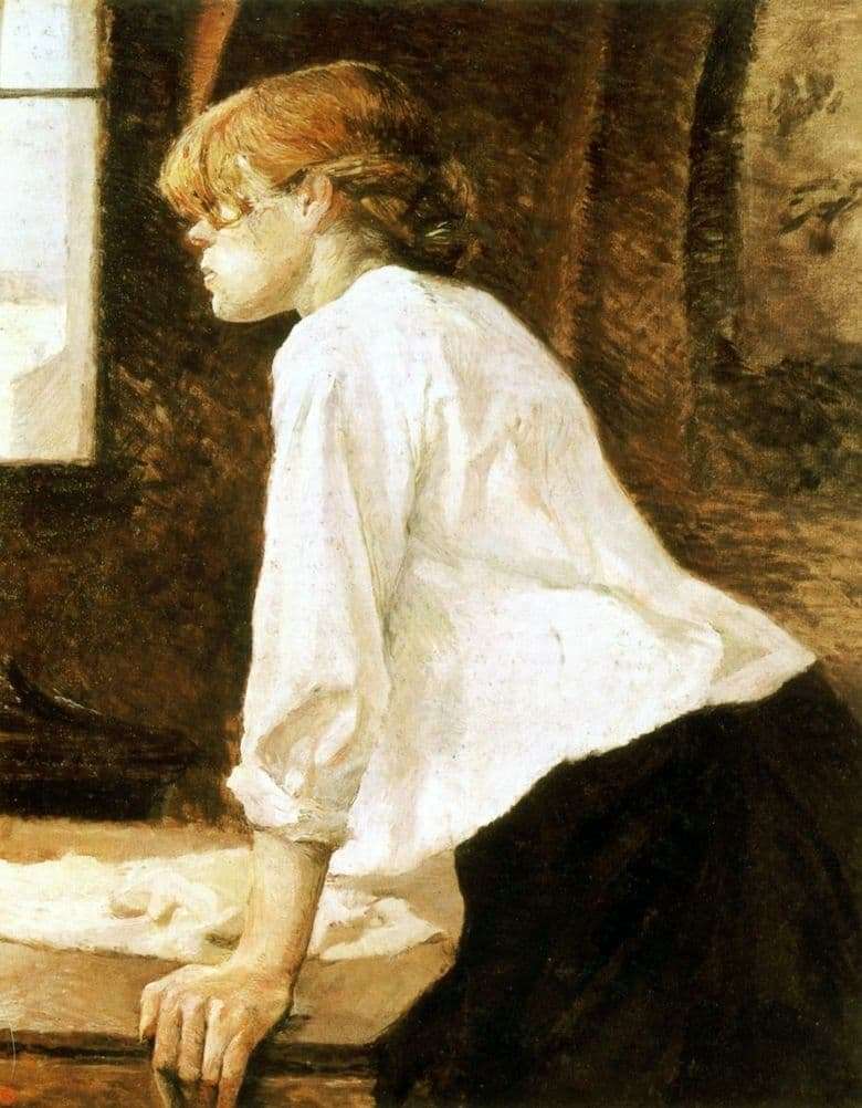 Description of the painting by Henri Toulouse Lautrec Laundress
