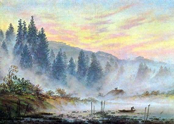 Description of the painting by Caspar Friedrich Morning