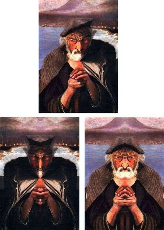 Description of the painting by Tivadar Kostki Chontvari Old Fisherman