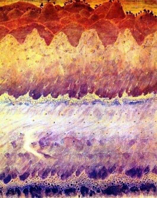 Description of the painting by the paintings of Mikalojus Čiurlionis Sonata of the Sea