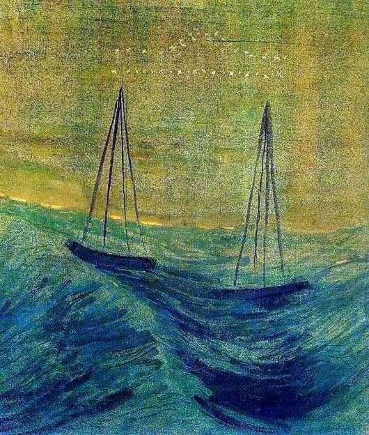 Description of the painting by Mikalojus Čiurlionis Signs of the Zodiac