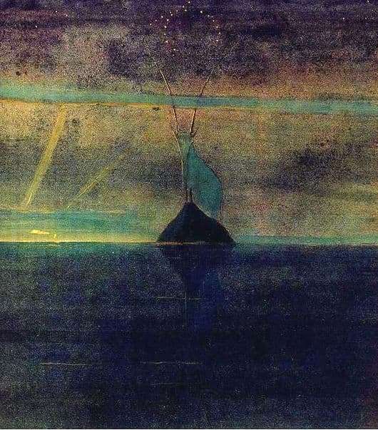 Description of the painting by Mikalojus Čiurlionis Signs of the Zodiac