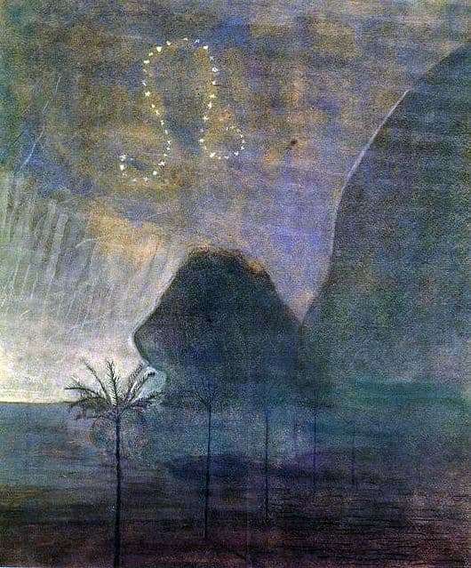 Description of the painting by Mikalojus Čiurlionis Signs of the Zodiac