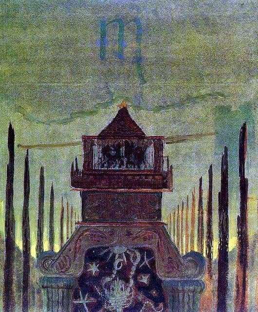 Description of the painting by Mikalojus Čiurlionis Signs of the Zodiac