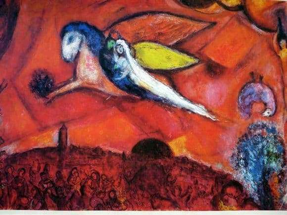 Description of the painting by Marc Chagall Song of Songs