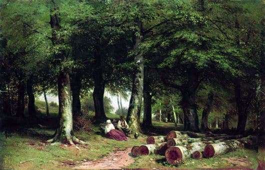 Description of the painting by Ivan Shishkin In the grove
