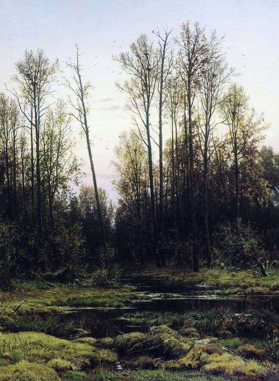 Description of the painting by Ivan Shishkin Forest in the spring