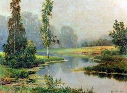 Description of the painting by Ivan Shishkin Foggy Morning