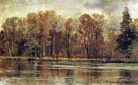Description of the painting by Ivan Shishkin Golden Autumn