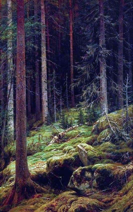 Description of the painting by Ivan Shishkin Debre