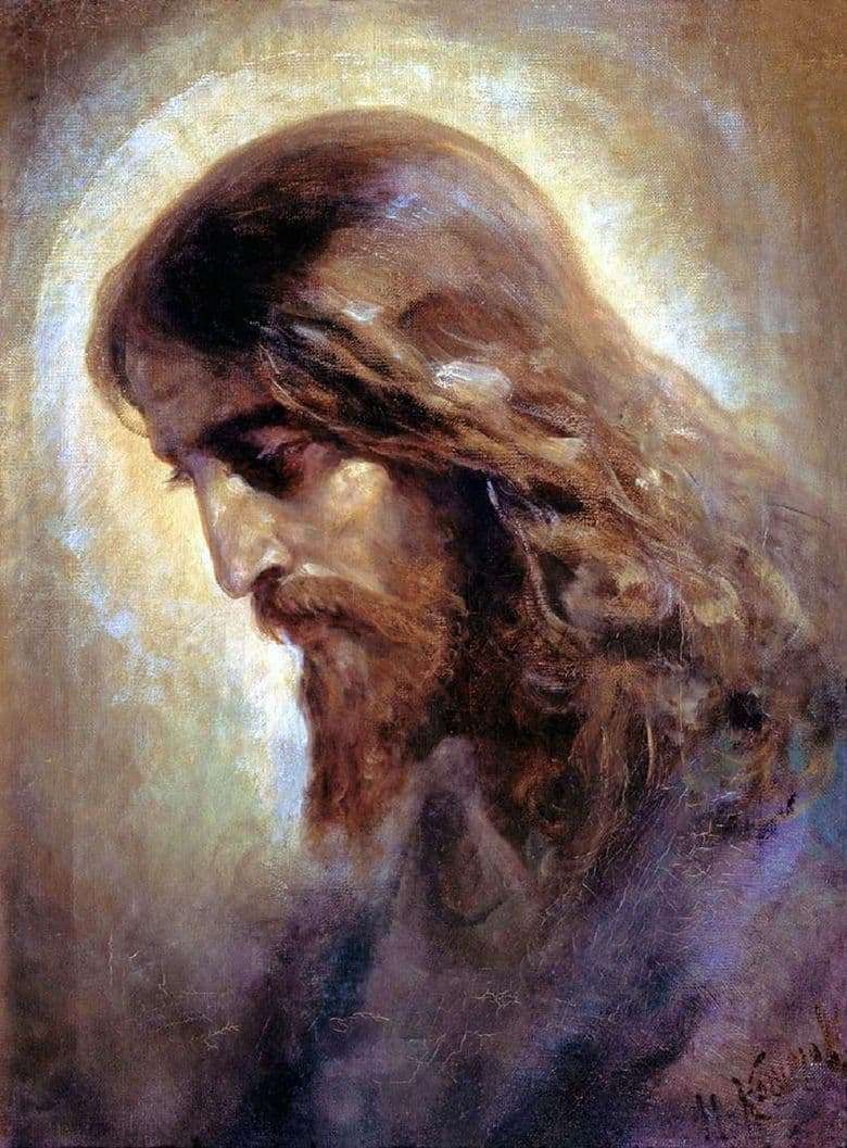 Description of the painting by Nikolai Koshelev Head of Christ