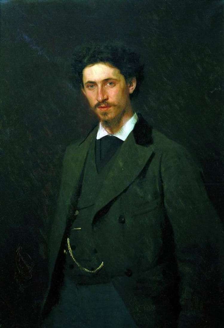 Description of the painting by Ivan Kramsky Portrait of I. E. Repin