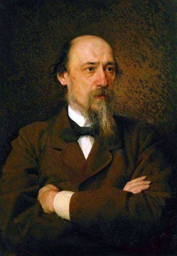 Description of the painting by Ivan Kramsky Portrait of Nekrasov