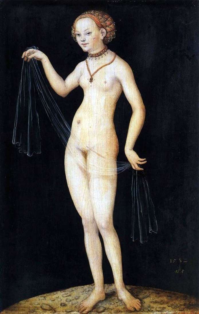 Description of the painting by Lucas Cranach Venus