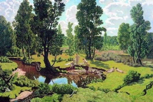 Description of the painting by Nikolai Krymov Summer Day