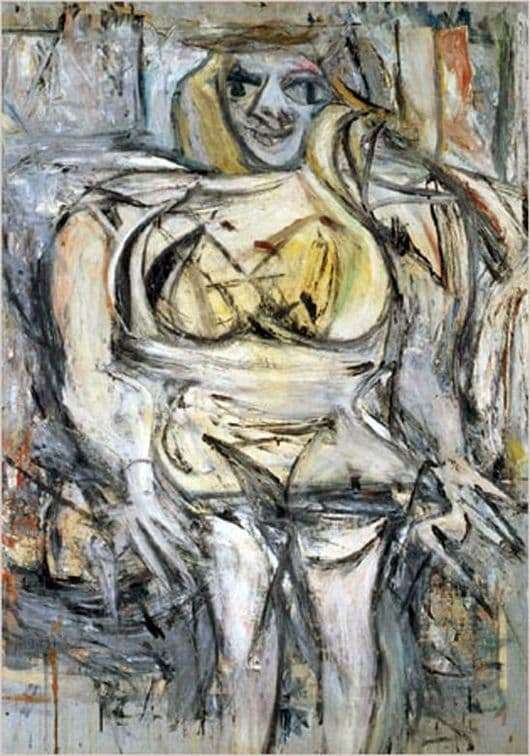 Description of the painting by Willem de Kooning Woman 3