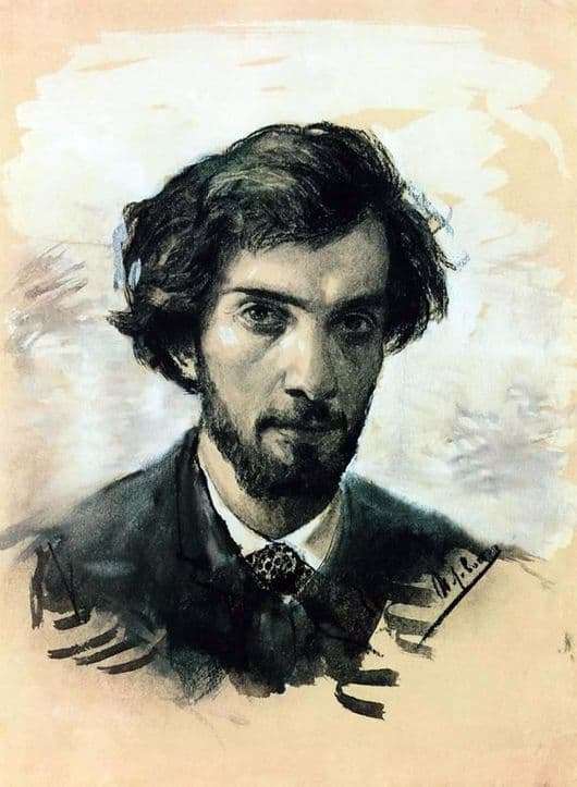 Description of the painting by Isaac Levitan Self portrait