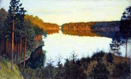 Description of the painting by Isaac Levitan Forest Lake