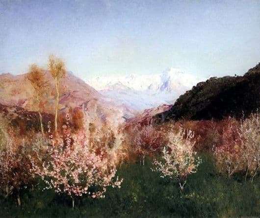 Description of the painting by Isaac Levitan Spring in Italy