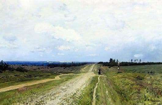 Description of the painting by Isaac Levitan Vladimirka