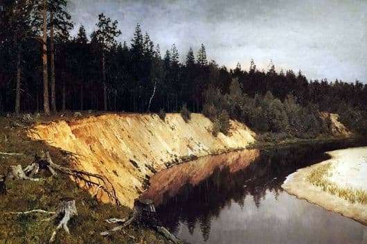 Description of the painting by Isaac Levitan Wooded Coast