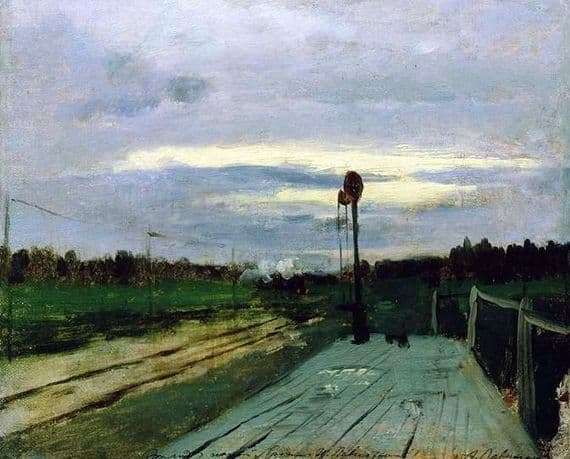 Description of the painting by Isaac Levitan Polustanok