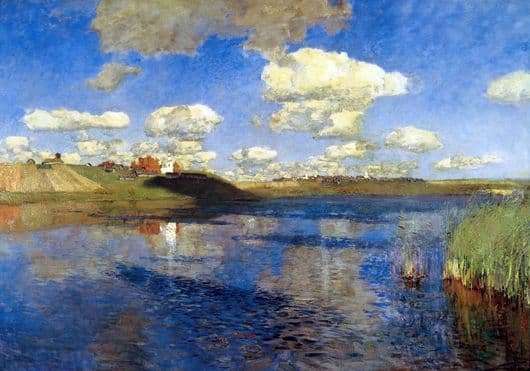 Description of the painting by Isaac Levitan Lake. Rus 
