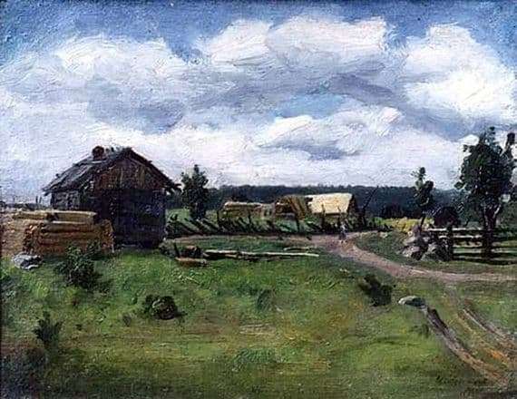 Description of the painting by Isaac Levitan Cloudy Day