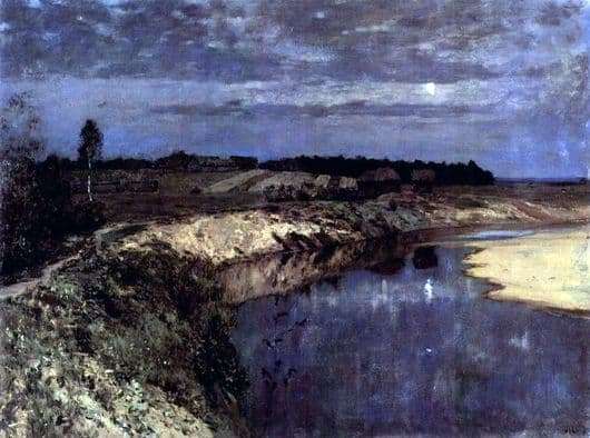 Description of the painting by Isaac Levitan Silence