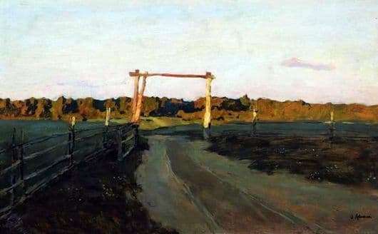 Description of the painting by Isaac Levitan Summer evening
